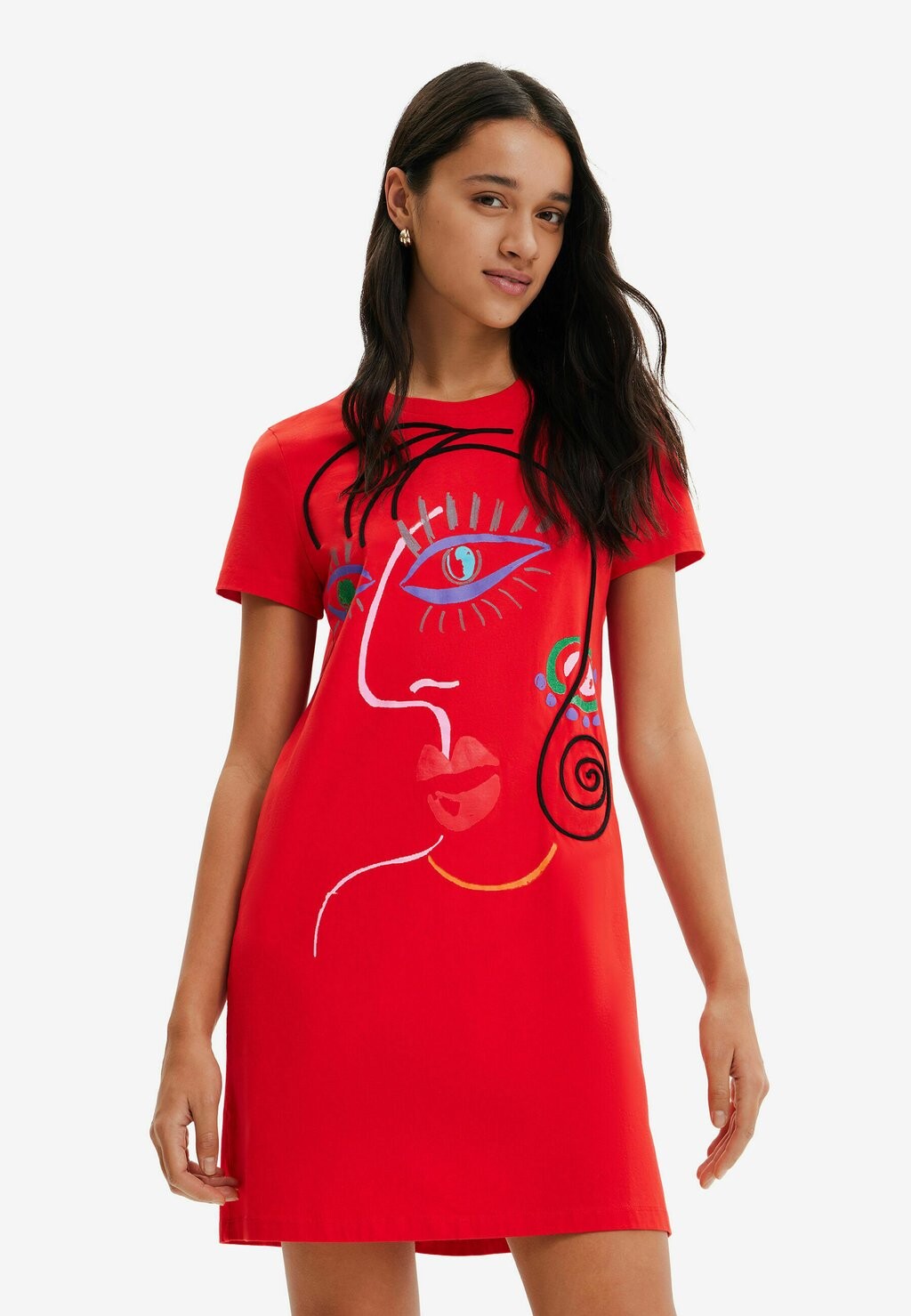 

Платье из джерси Desigual, красный