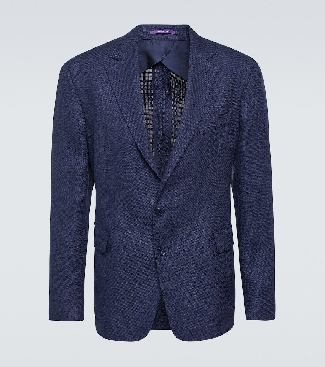 

Блейзер из льна, шелка и хлопка Ralph Lauren Purple Label, синий