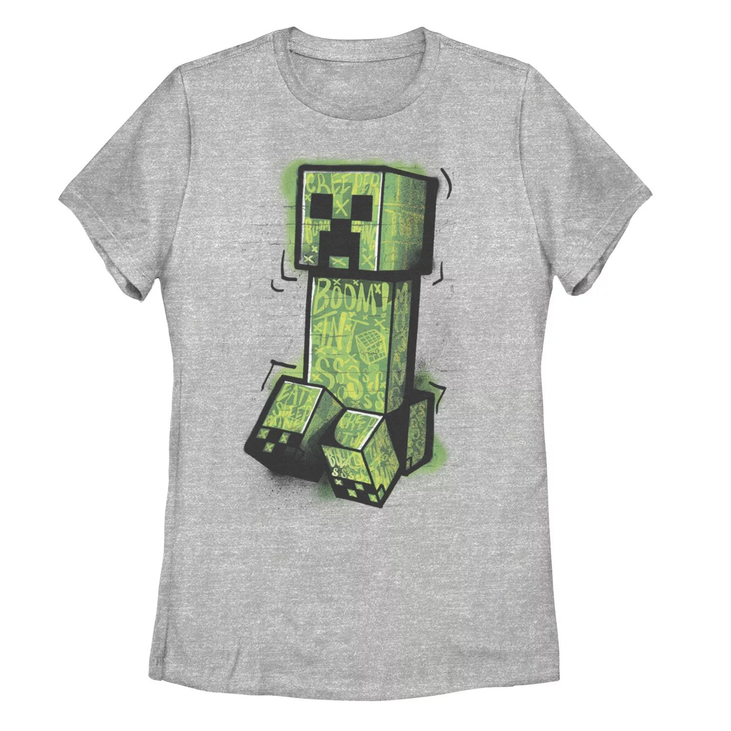 Детская футболка Minecraft Zombie Graffiti Creeper Licensed Character светильник геймерский paladone minecraft zombie icon light