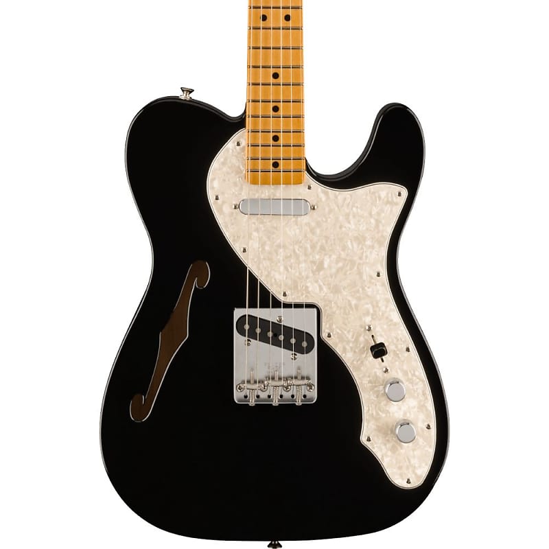 Электрогитара Fender Vintera II '60s Telecaster Thinline Maple - Black электрогитара fender vintera ii 60s telecaster thinline with maple fretboard 3 color sunburst