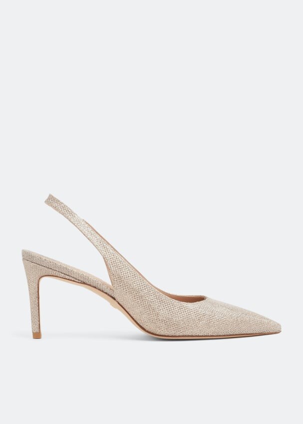 

Туфли STUART WEITZMAN Stuart 75 sling pumps, золотой