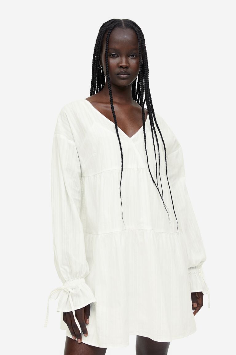 

Платье-туника с кулиской H&M, белый