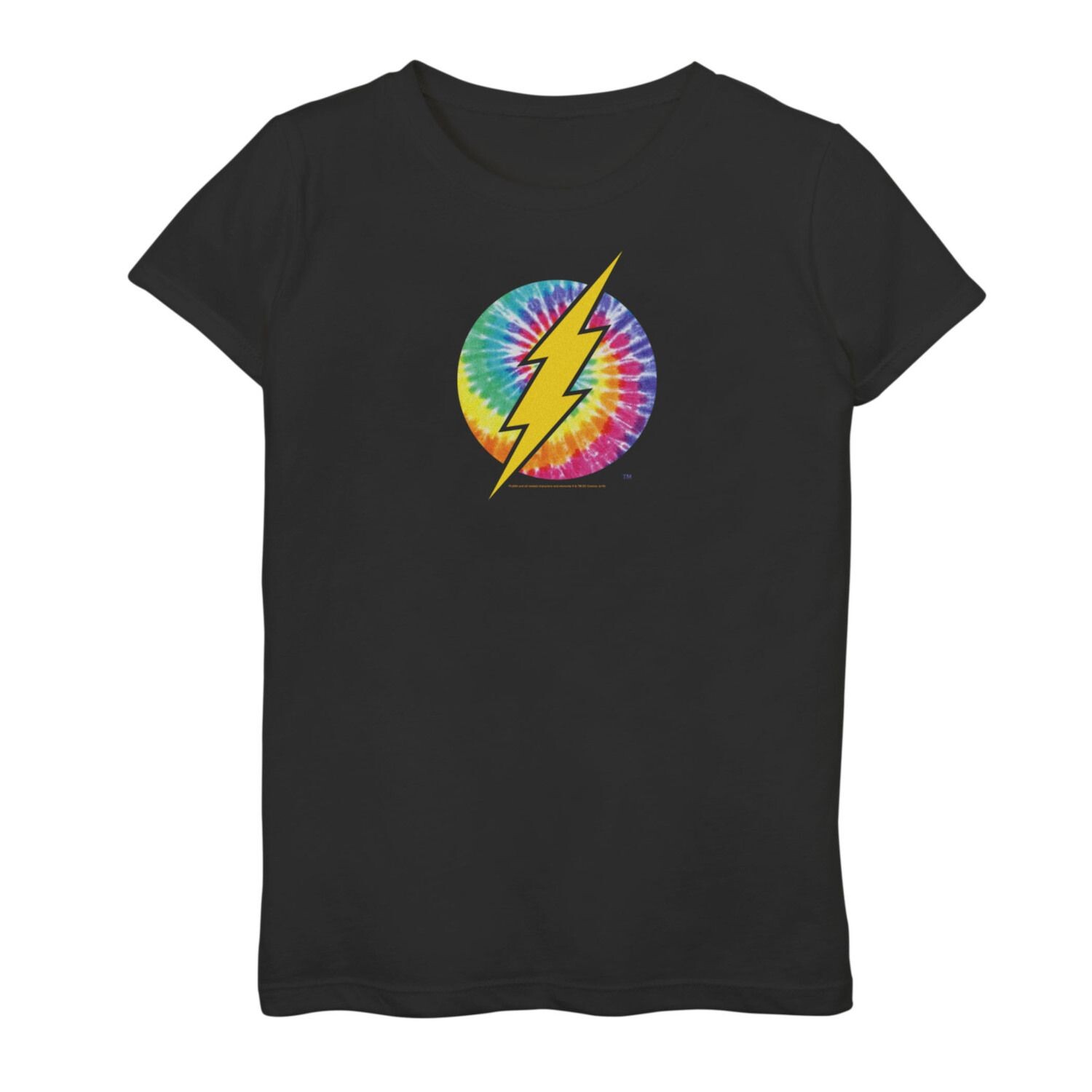 

Футболка с логотипом DC Comics Flash Tie Dye для девочек 7–16 лет DC Comics