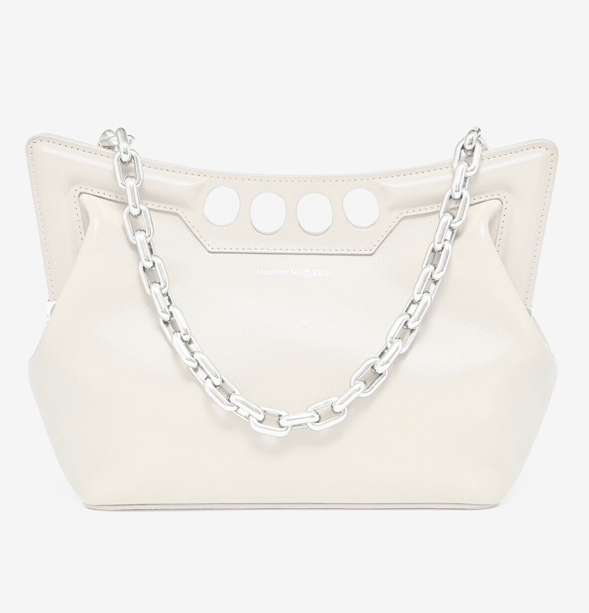 

Сумка-тоут Alexander McQueen The Small Peak, белый