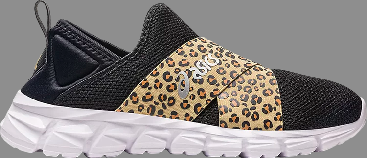 

Кроссовки wmns quantum lyte slip-on 'leopard' Asics, черный