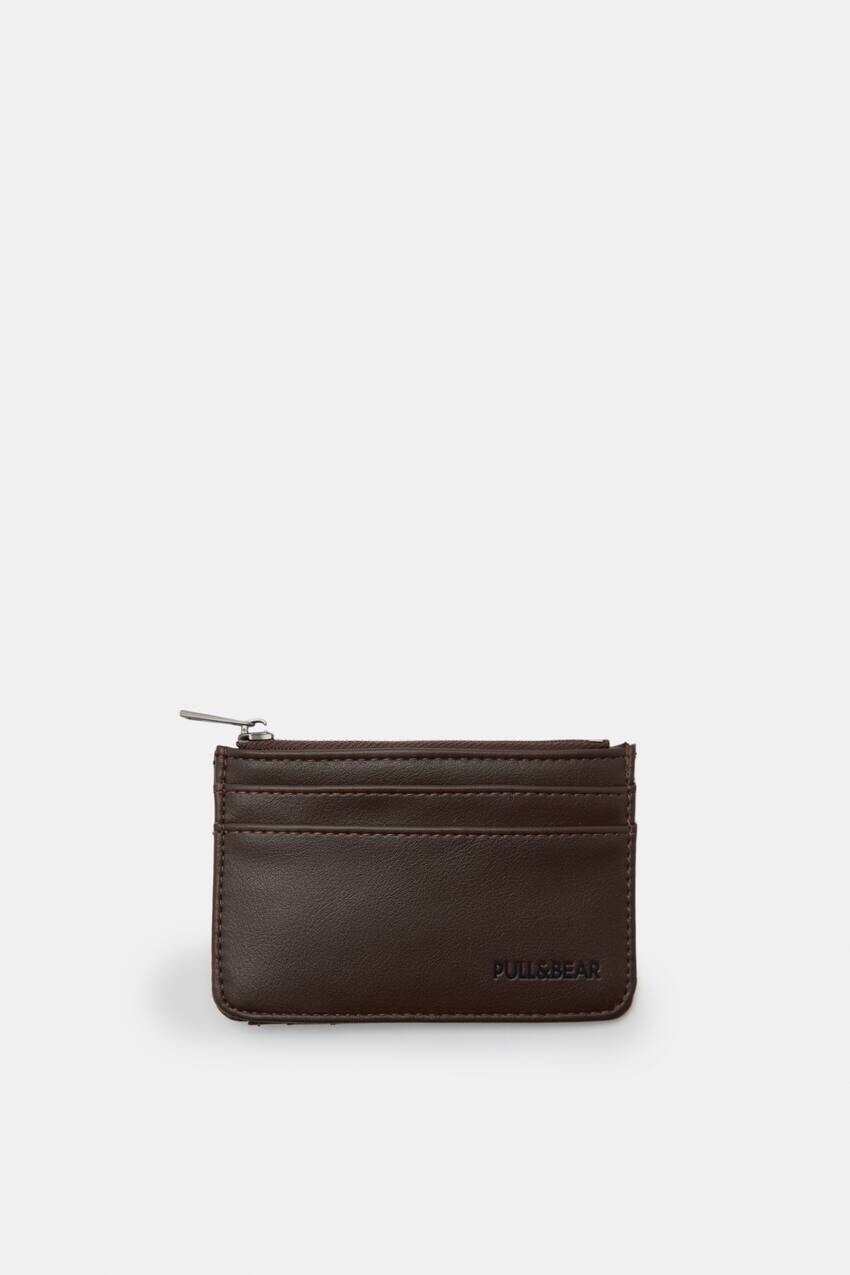 

Коричневый кошелек из искусственной кожи Pull&Bear, коричневый