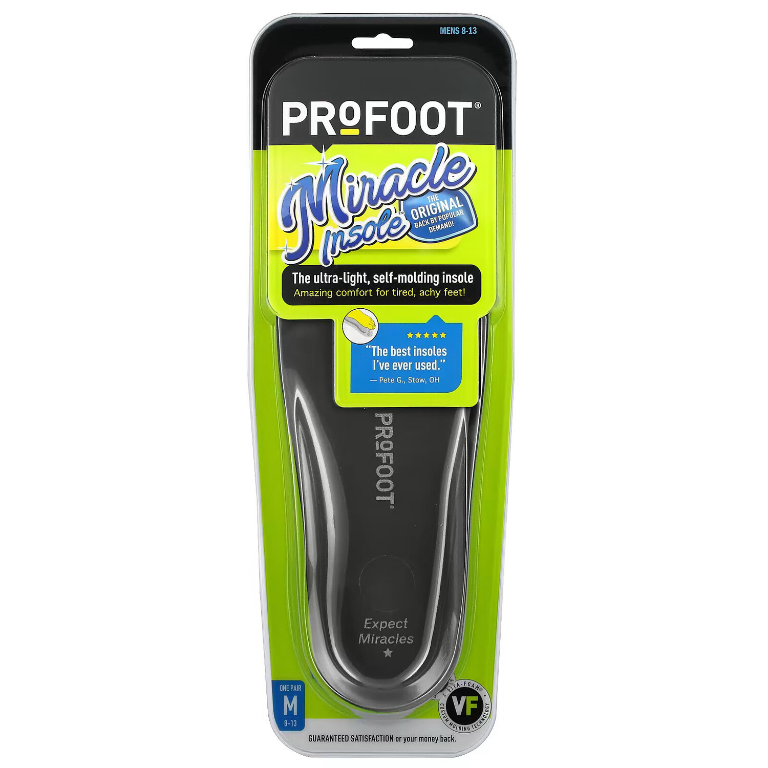 Profoot, Miracle Insole, мужская 8-13, 1 пара - фото