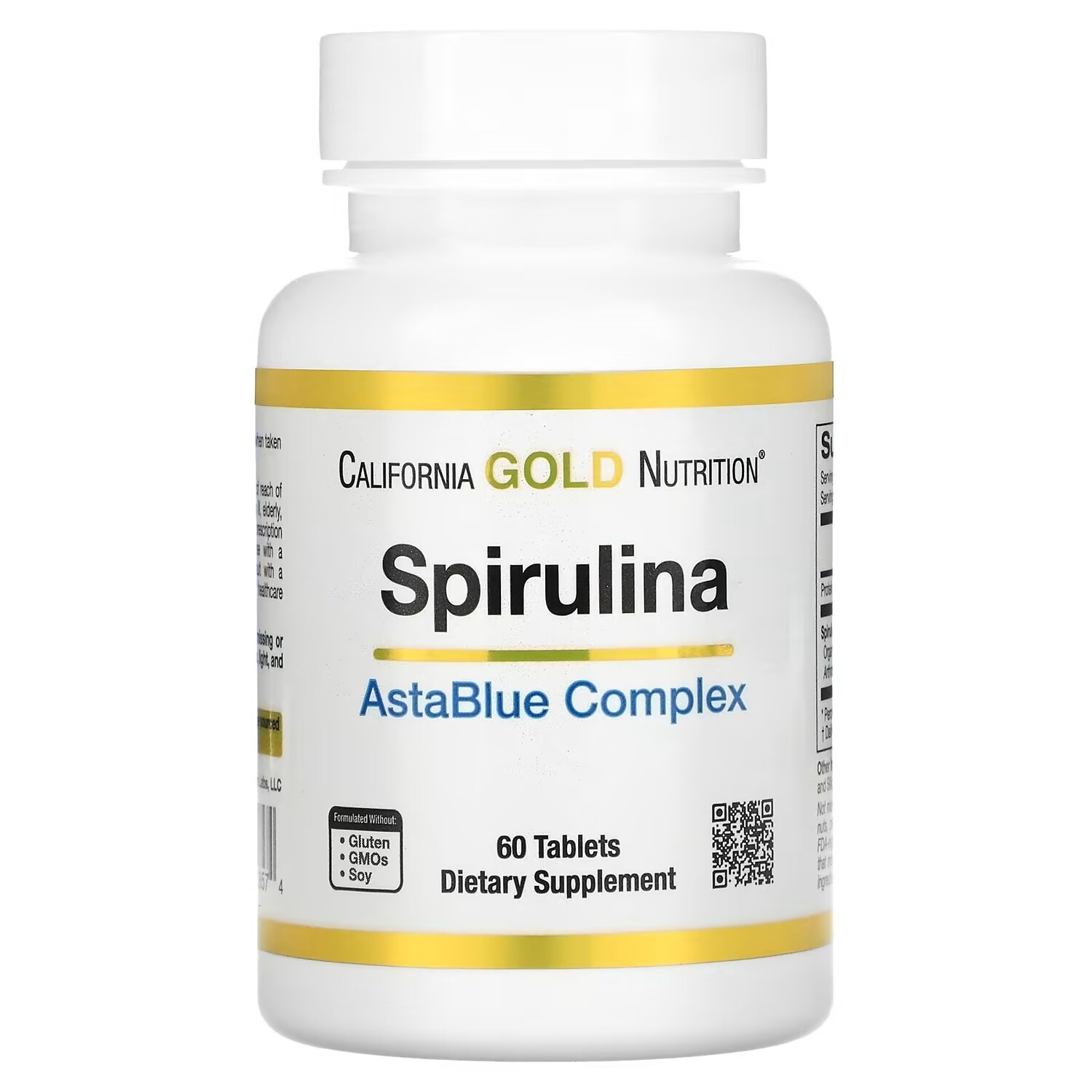 

Комплекс со Спирулиной California Gold Nutrition AstaBlue, 60 таблеток