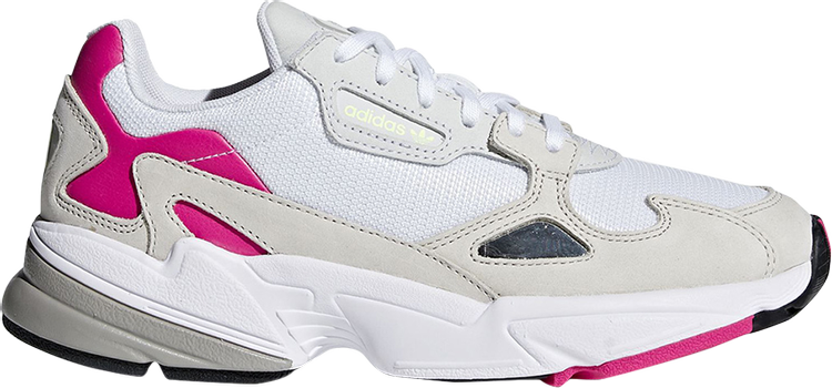 Adidas falcon white on sale pink