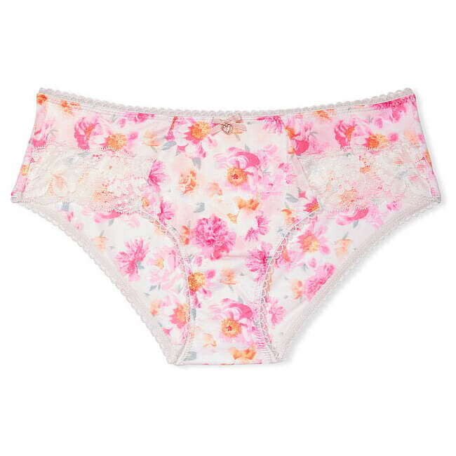 

Трусы Victoria's Secret Body By Victoria Peony, белый/розовый/оранжевый