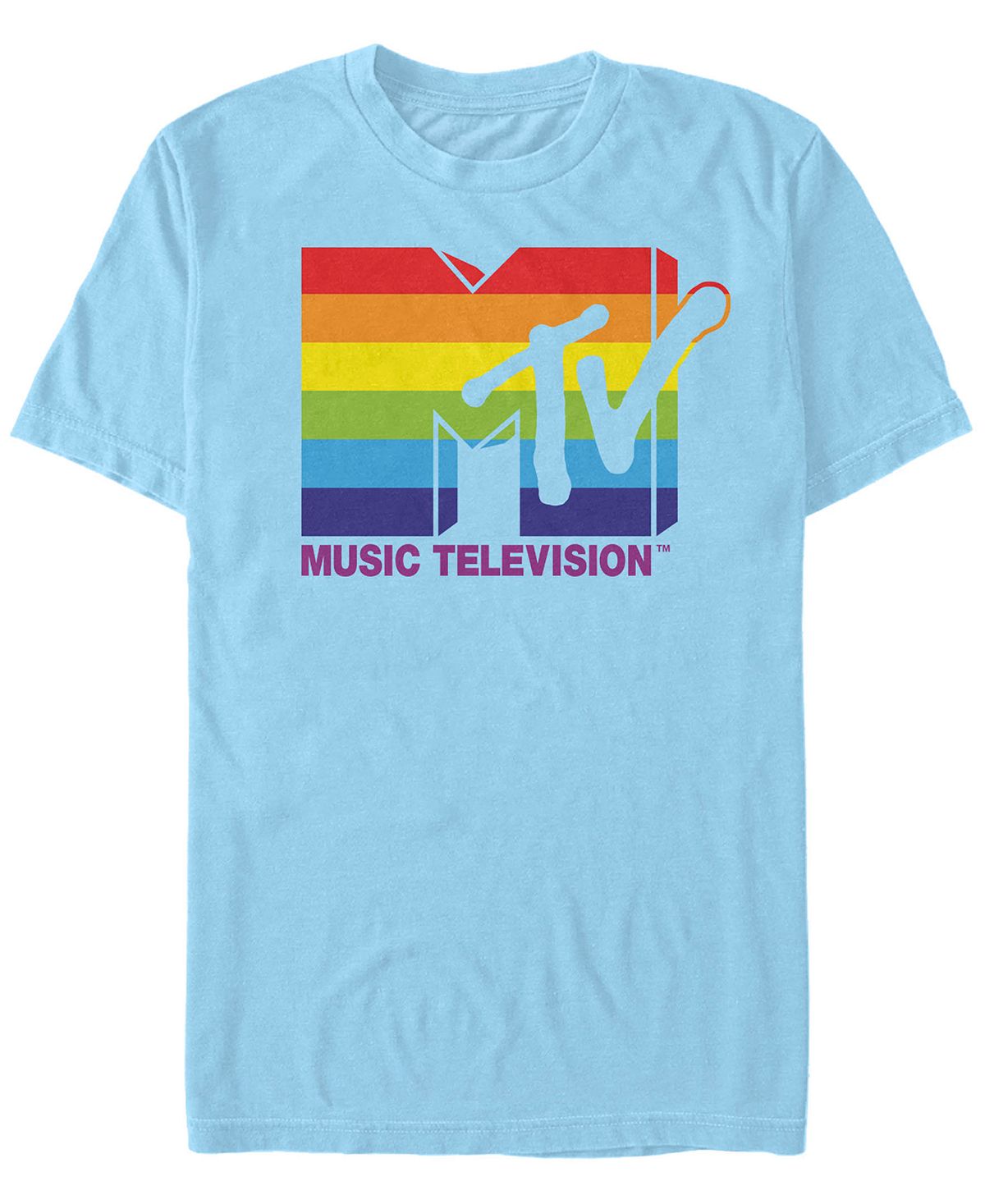 Мужская футболка с коротким рукавом с логотипом rainbow pride Fifth Sun, голубой пульт для телевизора mystery mtv 1914l