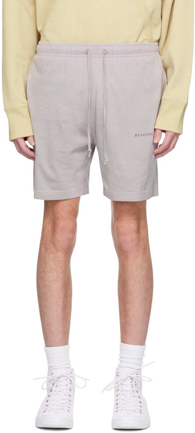 

Фиолетовые термореактивные шорты Acne Studios