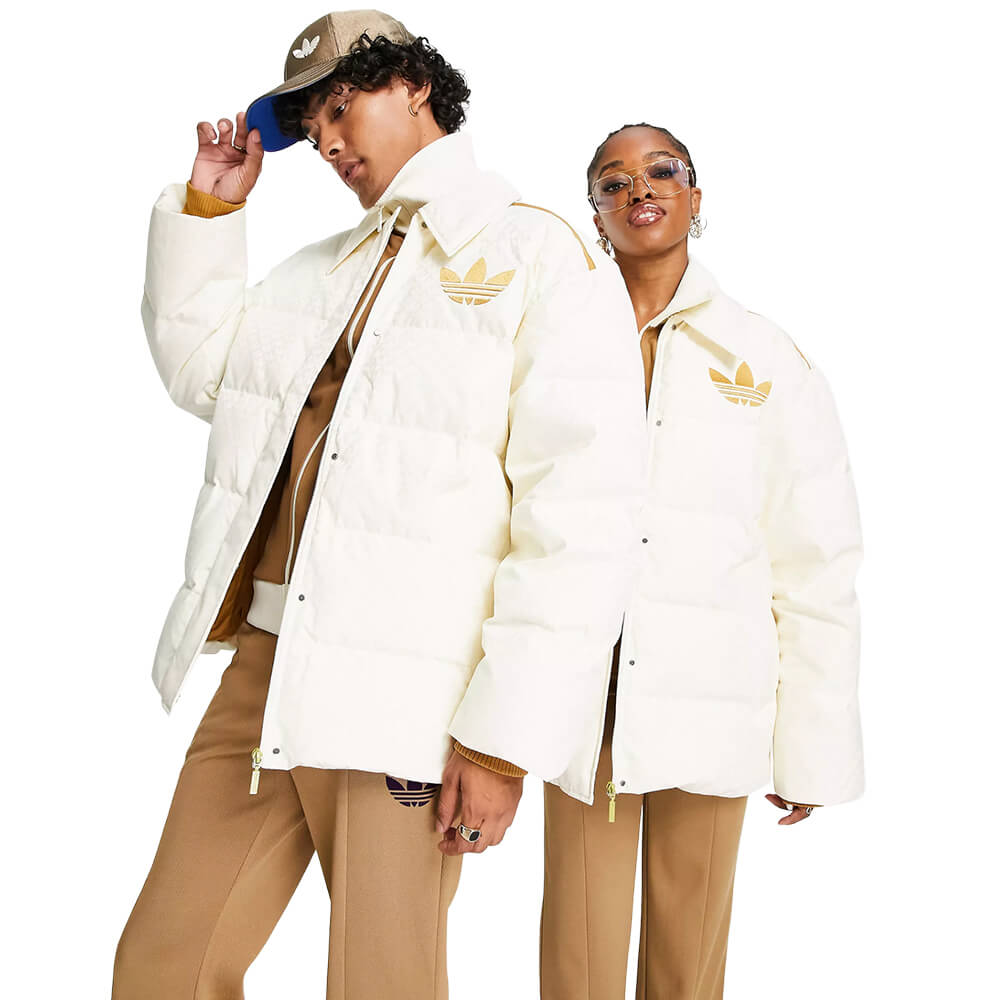 Куртка Adidas Originals 'adicolor 70s' Monogram, белый