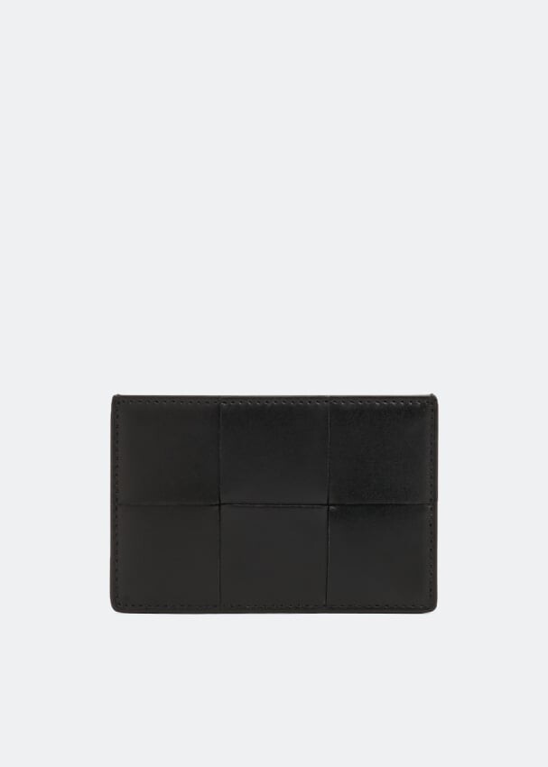 

Картхолдер BOTTEGA VENETA Intrecciato leather card case, черный