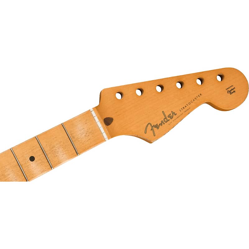 Подлинный гриф Fender Road Worn Stratocaster 50-х, клен, мягкий V-образный Stratocaster Neck