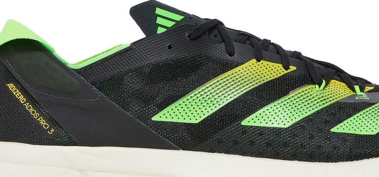 Adidas Adizero Adios Pro 3 Core Black Solar Green