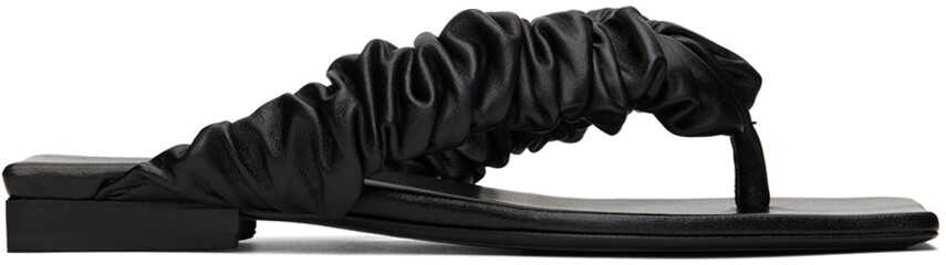 

Черные пепельные сандалии KHAITE