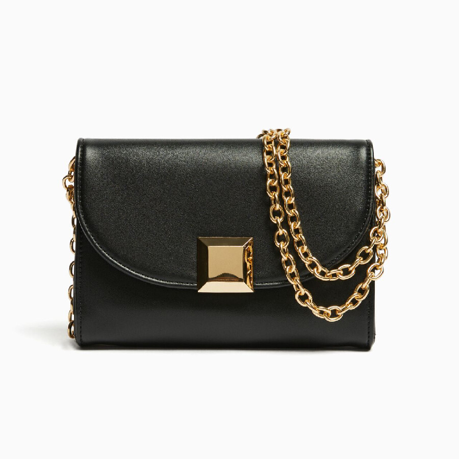 

Сумка Bershka Mini Square Shoulder With Detail, черный