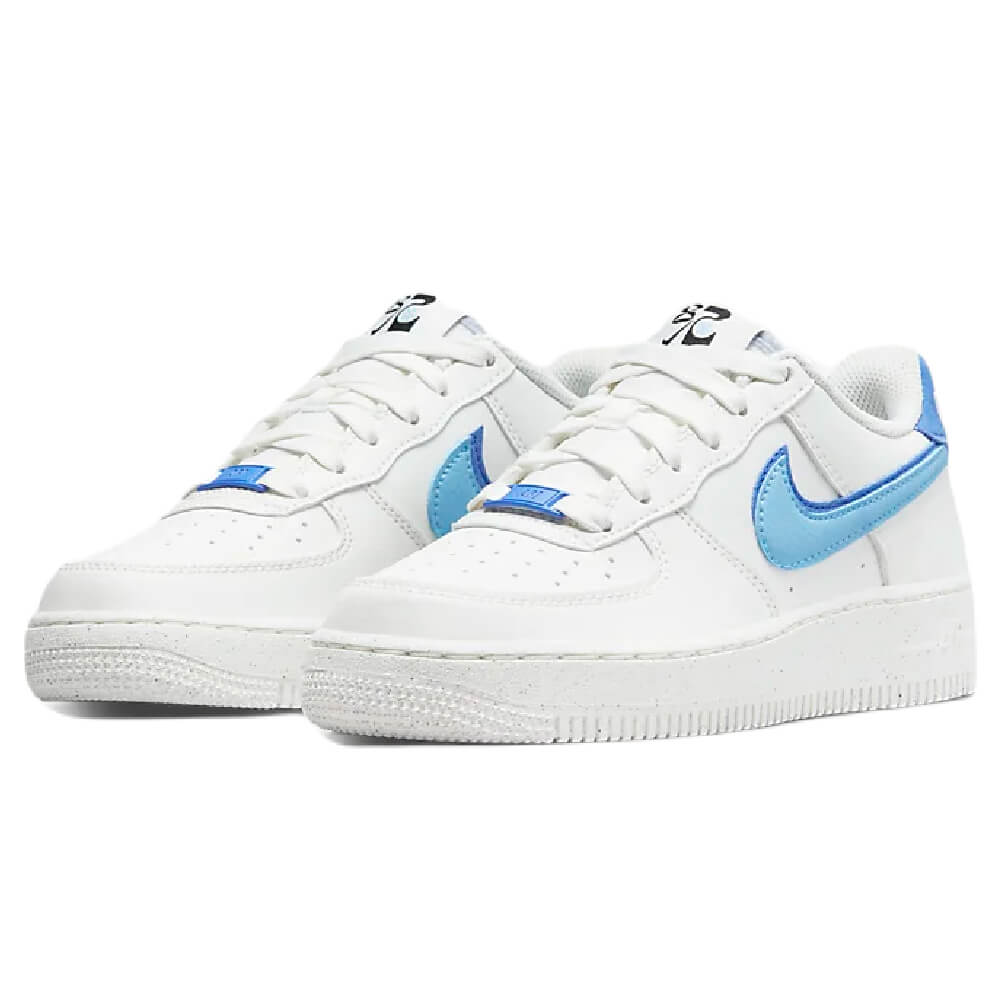 Детские кроссовки Nike Air Force 1 LV8, голубой/белый – заказать из-за  рубежа в «CDEK.Shopping»