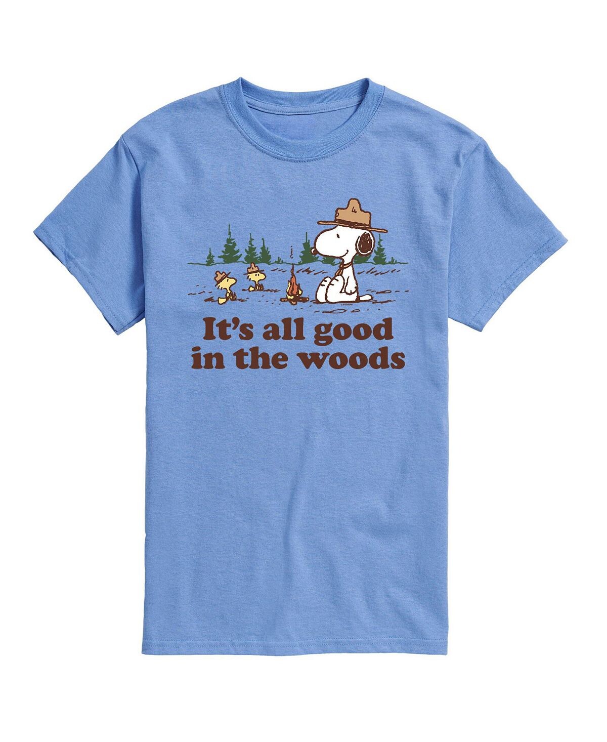 

Мужская футболка peanuts all good in the woods AIRWAVES, синий