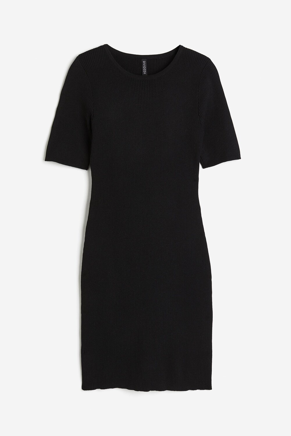 

Платье H&M Rib-knit Bodycon, черный