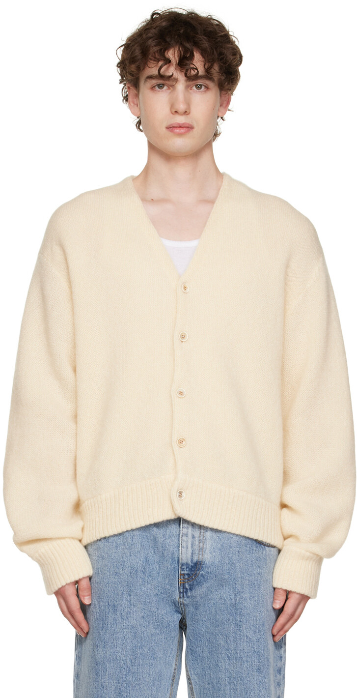 

Кардиган SSENSE Exclusive Off-White Servizi Second/Layer, Серый