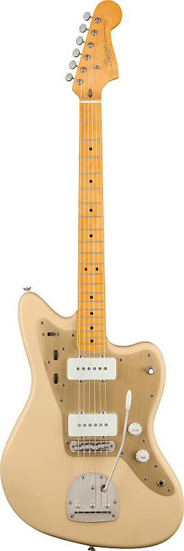 

Fender Squier 40th Anniversary Jazzmaster Vintage Edition - Satin Desert Sand Fender Squier 40th Anniversary Jazzmaster Edition -