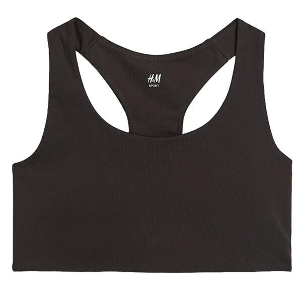 

Спортивный топ H&M Medium Support In DryMove, черный