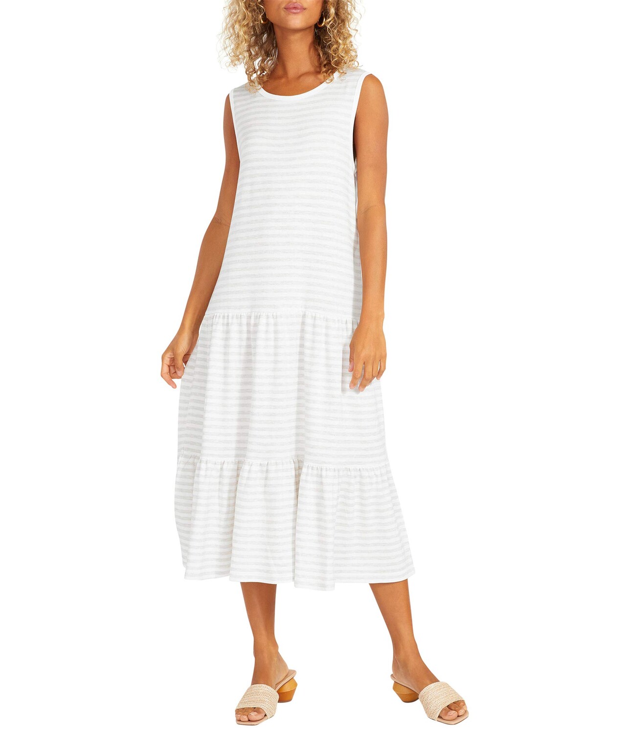 

Платье Steve Madden, Longest Weekend Dress - Striped French Terry Dress