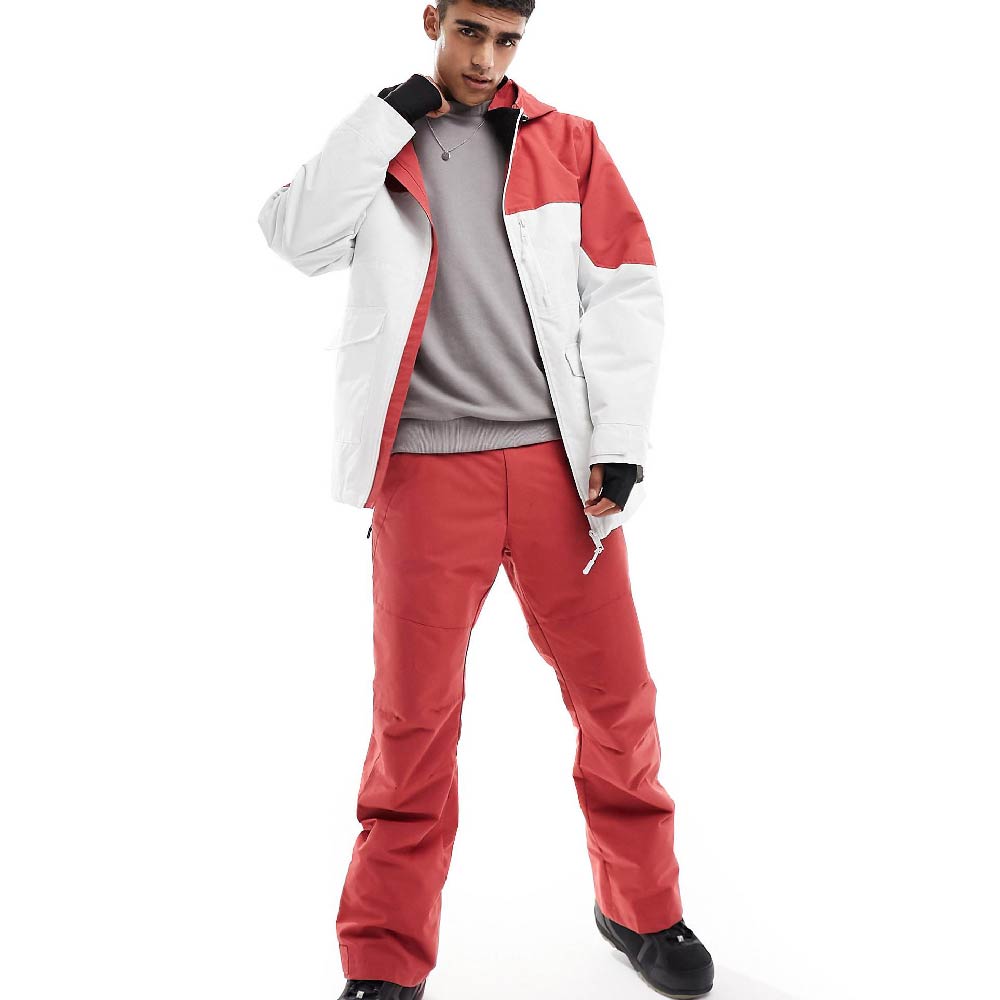 Куртка Threadbare Co-ord Colour Block Ski, красный/белый космически вкусно