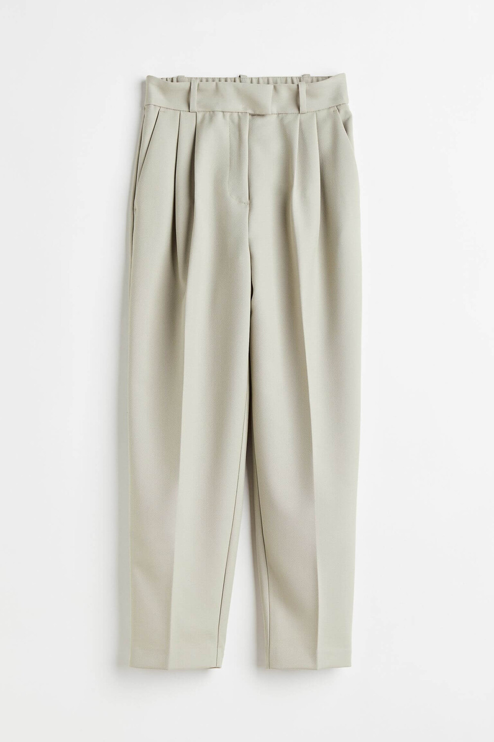 

Брюки H&M Ankle-length, зелено-бежевый