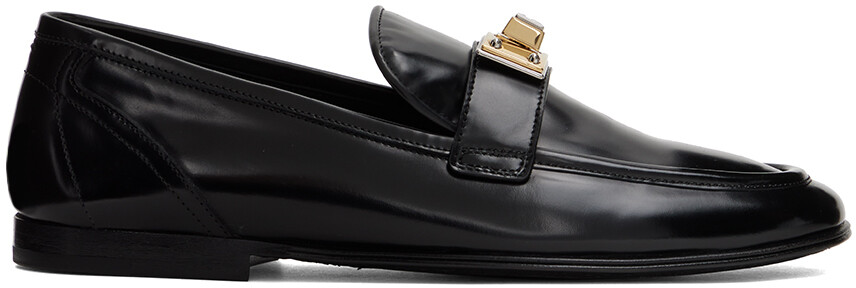 

Черные лоферы с фурнитурой Dolce & Gabbana, Черный