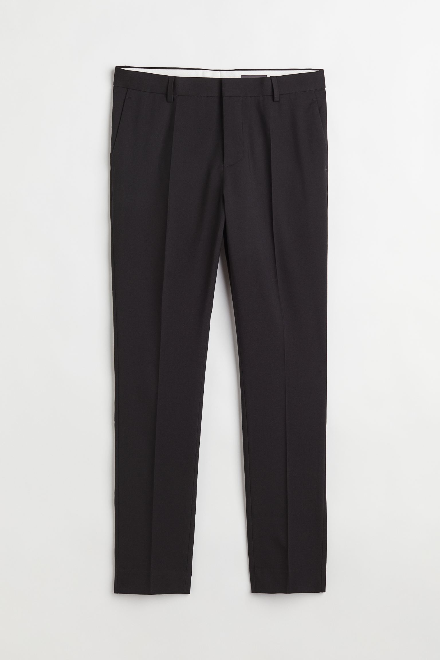 Брюки H&M Skinny Fit Suit, черный