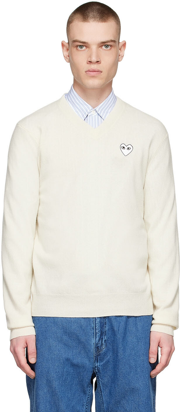 

Off-White шерстяной свитер Comme des Garçons Play