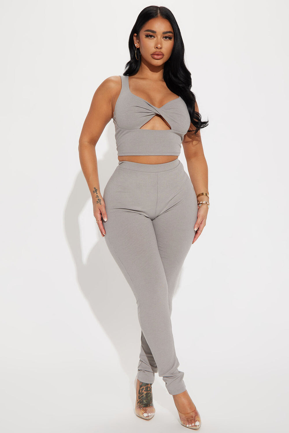 

Леггинсы Fashion Nova TP8331, серый