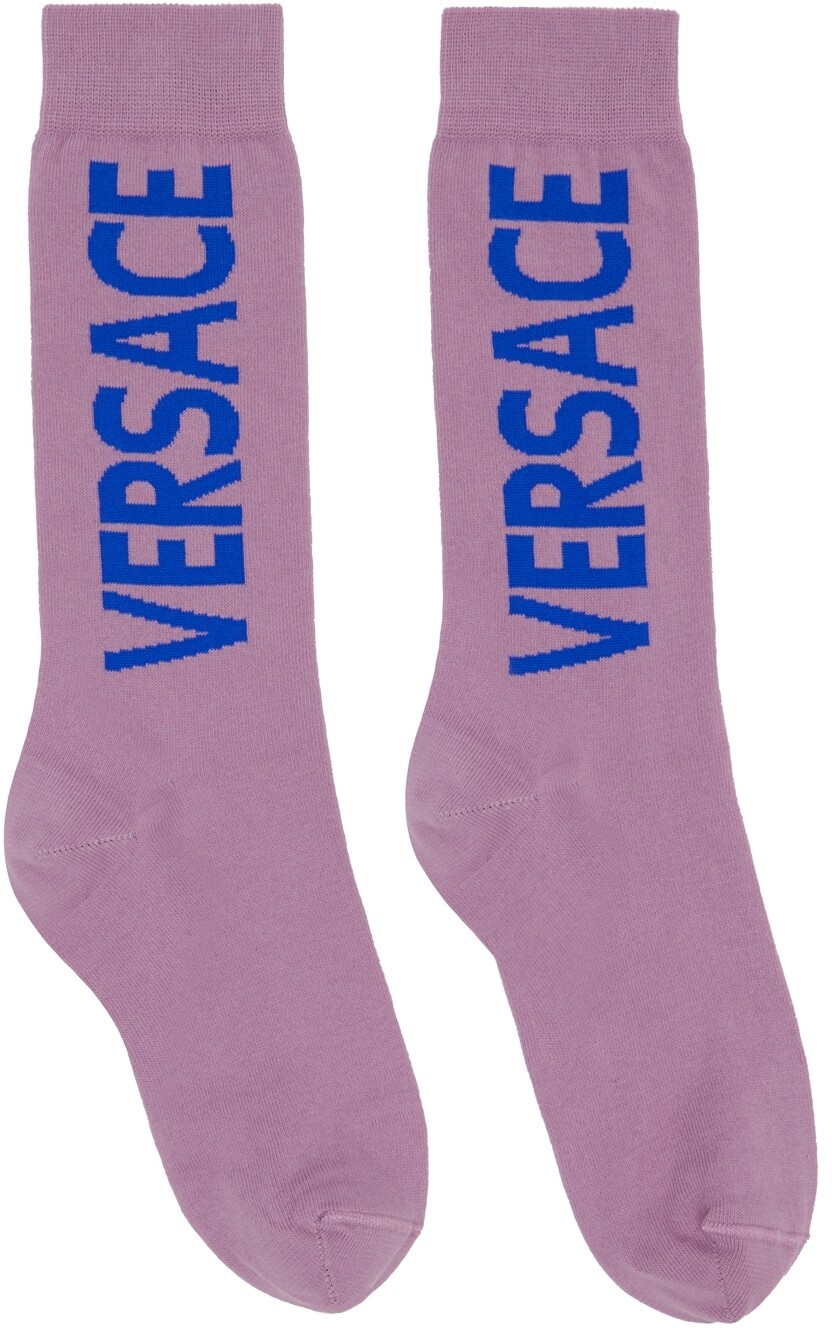 

Пурпурные носки с логотипом Versace