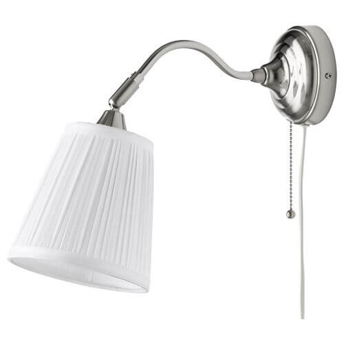 

Настенный светильник Ikea Arstid, белый