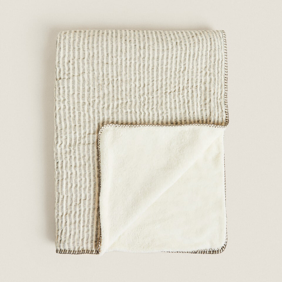 

Одеяло для домашних животных Zara Home Striped, бежевый/коричневый