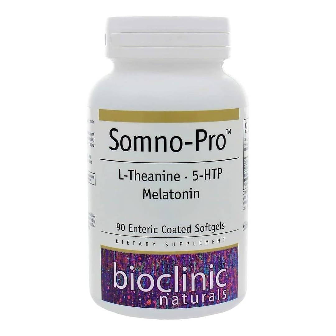 Комплекс с мелатонином, 5HTP и L-теанином для улучшения сна Bioclinic Naturals, 90 капсул бад для поддержания спокойствия bioniq 5 htp l теанин витамин b6 120 шт