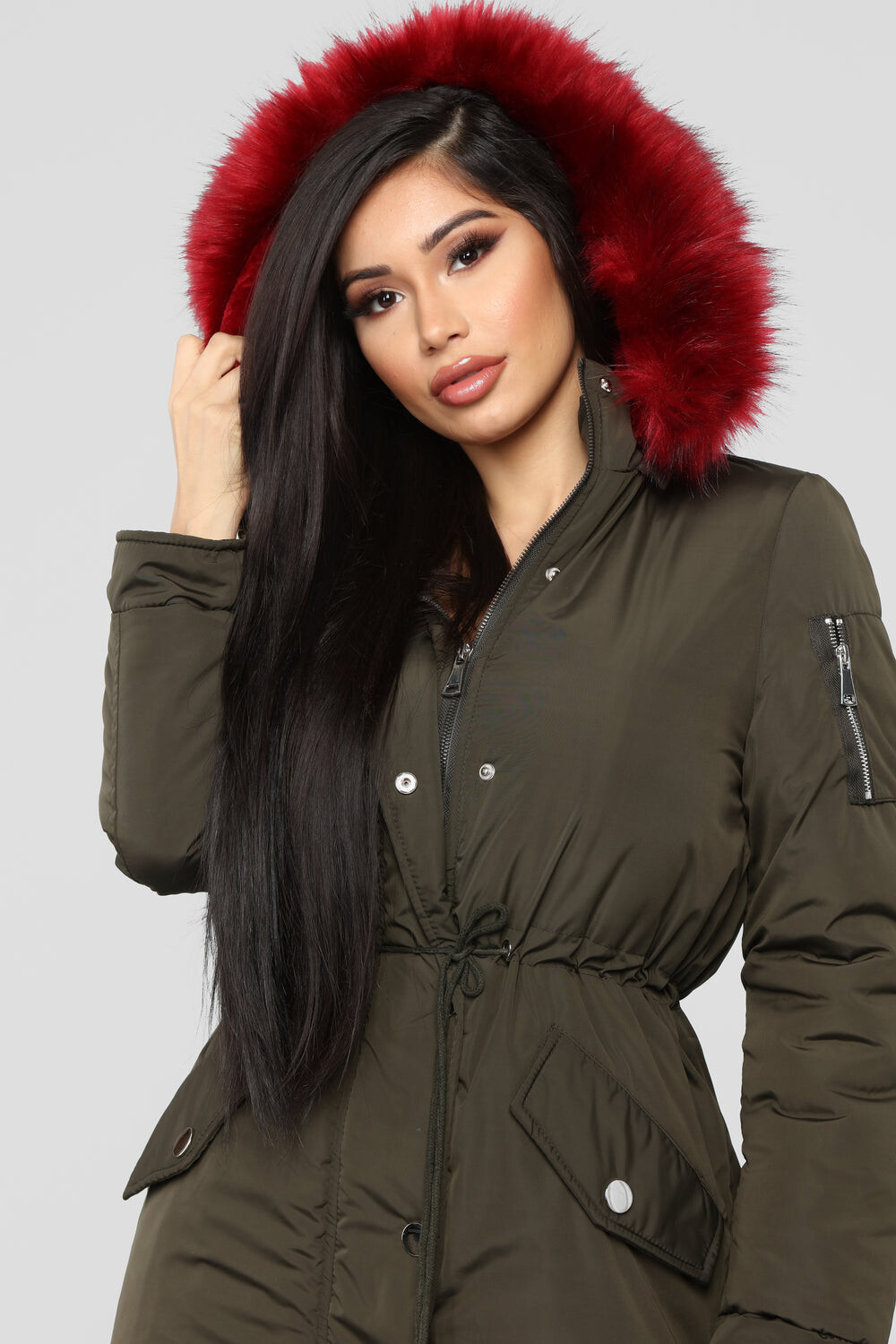 

Куртка Fashion Nova J1062, оливковый