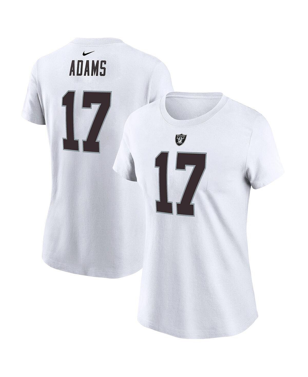 Женская футболка davante adams white las vegas raiders с именем и номером игрока Nike, белый цена и фото