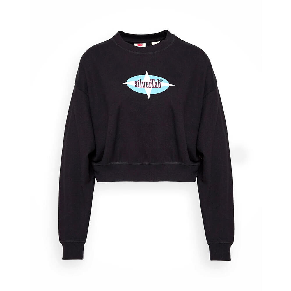 

Свитшот Levi's GRAPHIC LAUNDRY CREW, чёрный, Черный