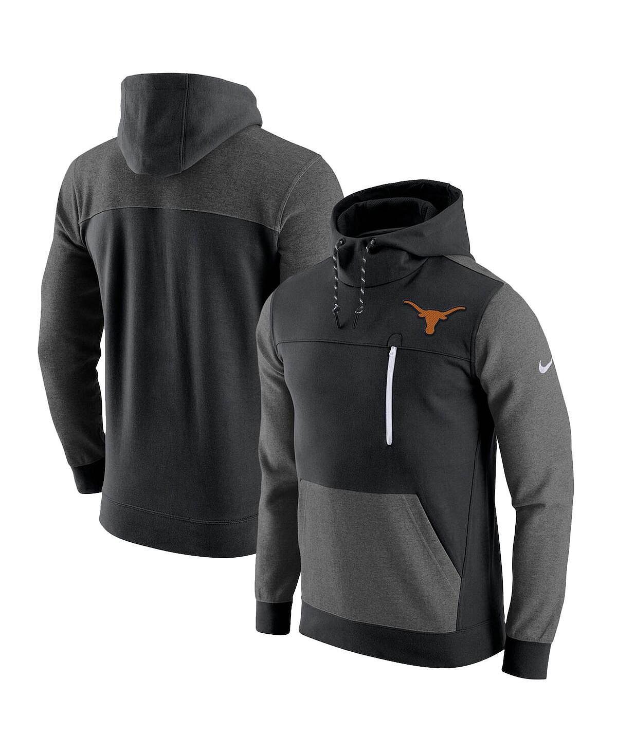 

Мужская черная толстовка с капюшоном texas longhorns av-15 2.0 pullover Nike, черный