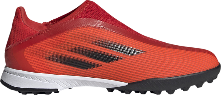 Кроссовки Adidas X Speedflow.3 Laceless TF J 'Red', красный шиповки детские adidas x speedflow 3 tf fy3322