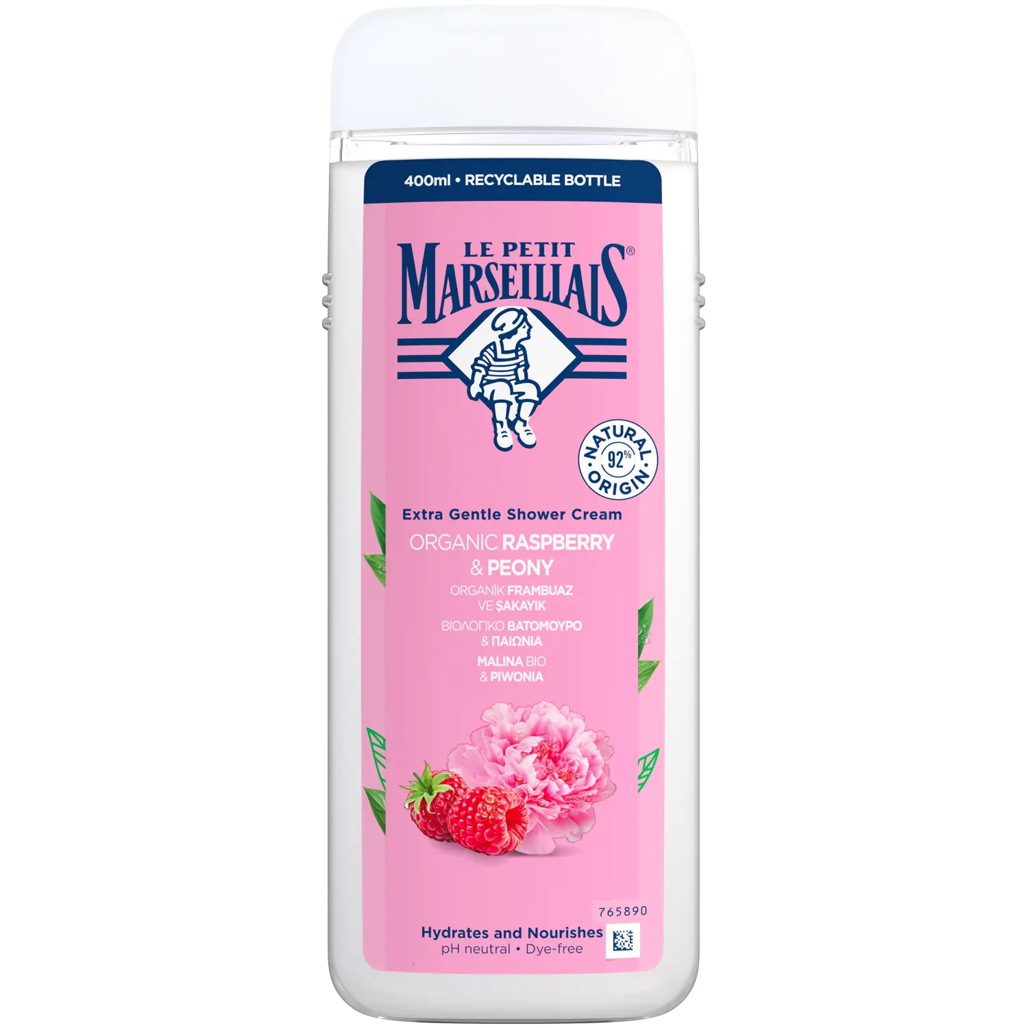 

Le Petit Marseillais Raspberry&Peony крем-гель для душа, 400 мл