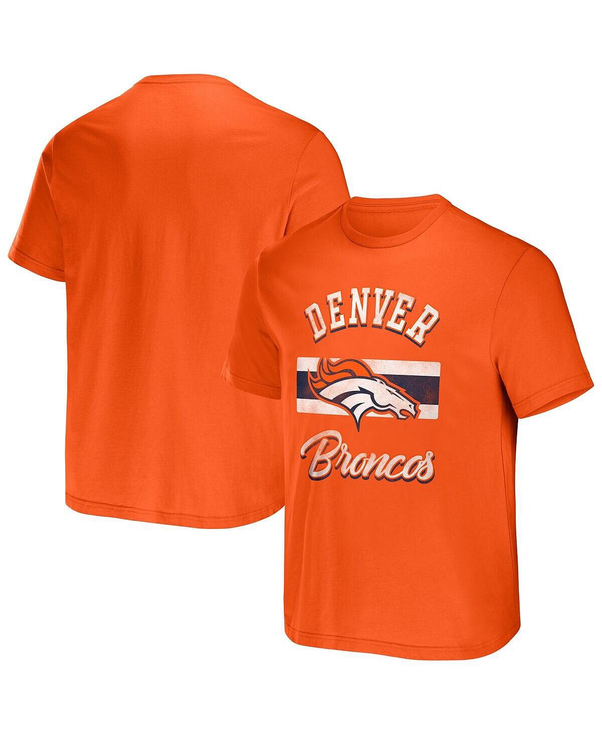 

Мужская футболка nfl x darius rucker collection by orange denver broncos в полоску Fanatics