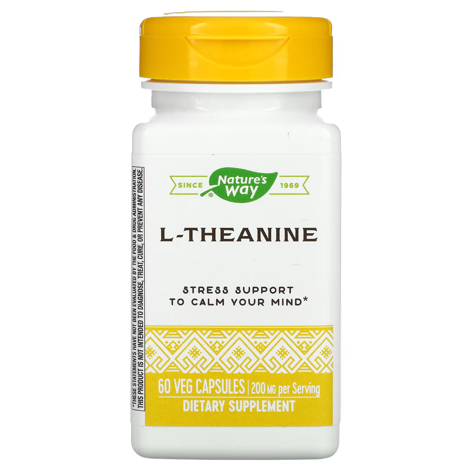L-теанин Nature's Way, 60 растительных капсул enzymatic therapy l теанин 60 растительных капсул