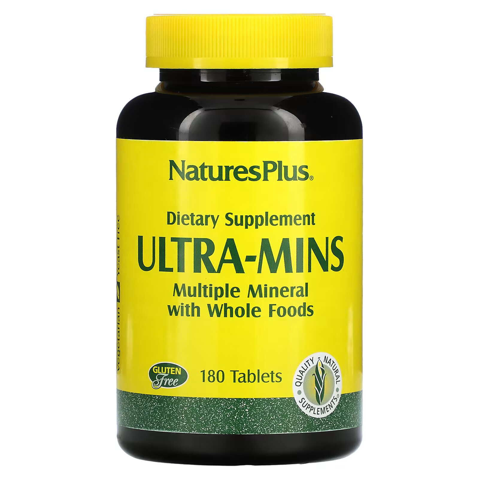 NaturesPlus, Ultra-Mins, мультиминералы с цельными продуктами, 180 таблеток naturesplus ultra mins мультиминералы с цельными продуктами 180 таблеток