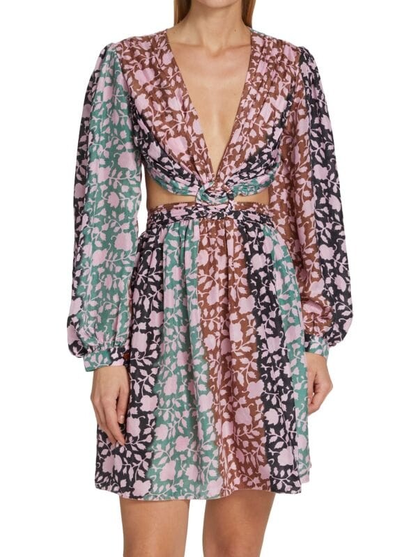 

Мини-платье Hannah Artwear с вырезами mia, розовый