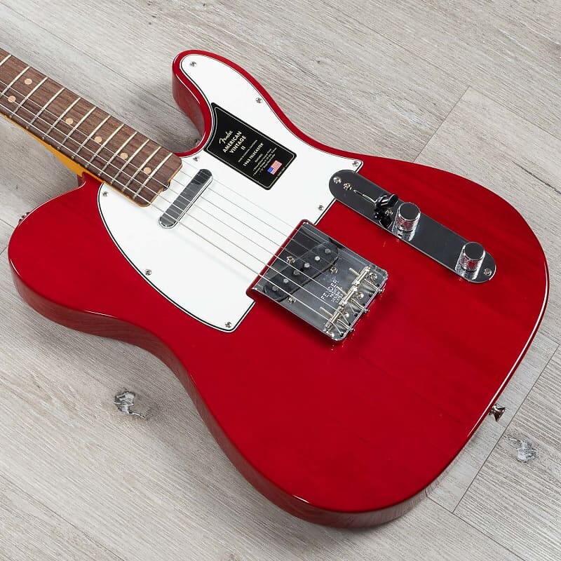 

Гитара Fender American Vintage II 1963 Telecaster, темно-красная, прозрачная 0110380838